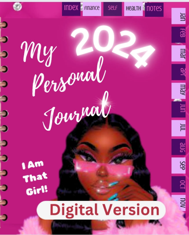 2024 Pretty in Pink Digital Planner Download for Your Tablet or Print It