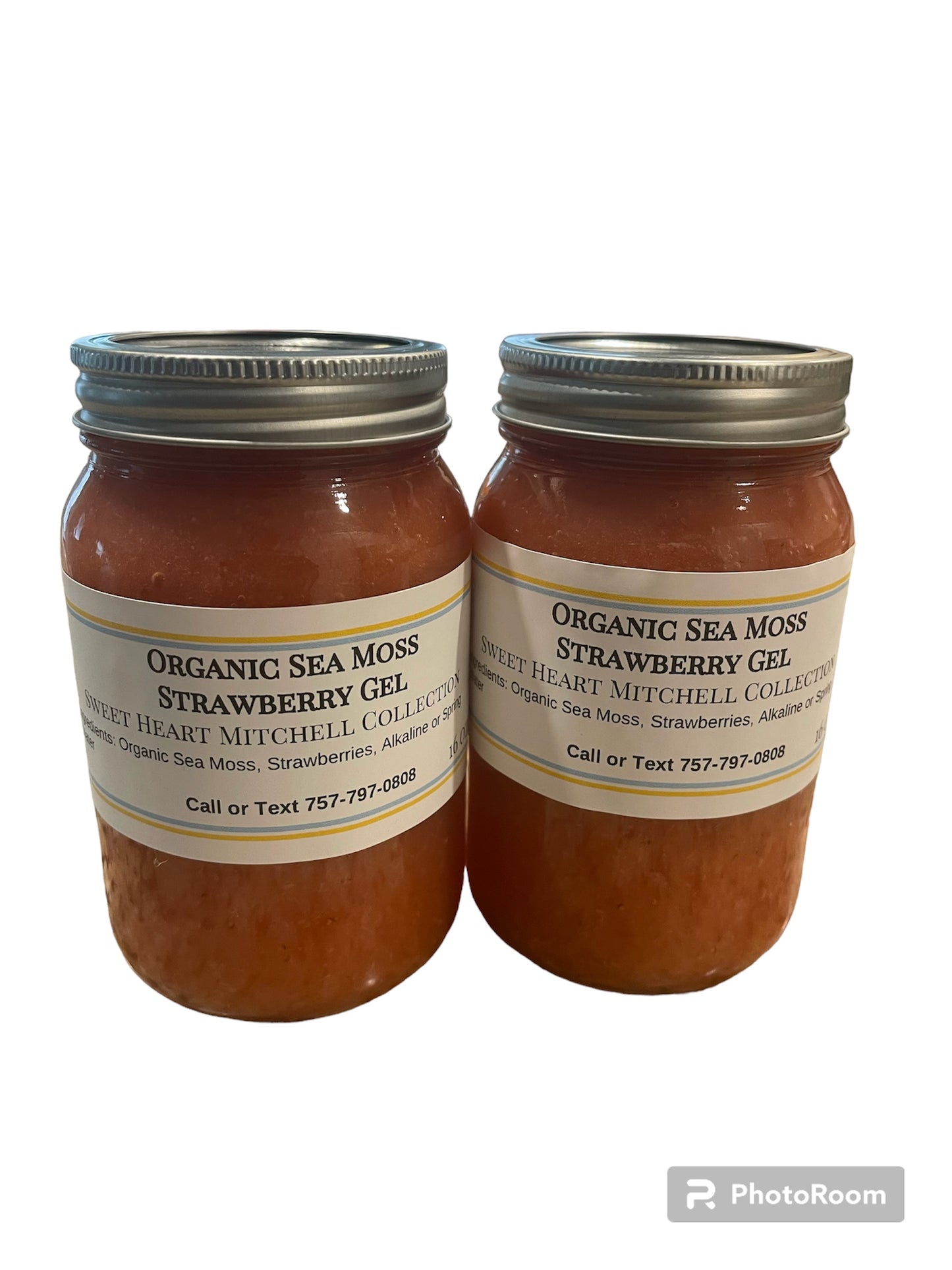 Organic Sea Moss Fresh Strawberry 16 oz