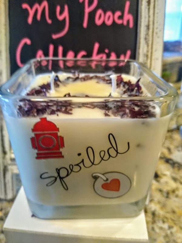 Customized I Love My Pooch Candles