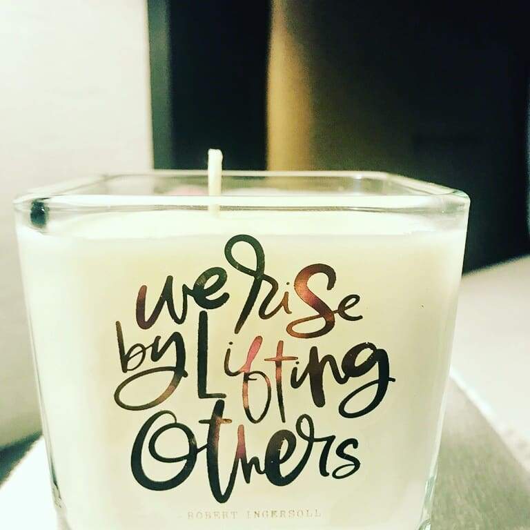 Customized Inspirational Massage Candle 12 oz