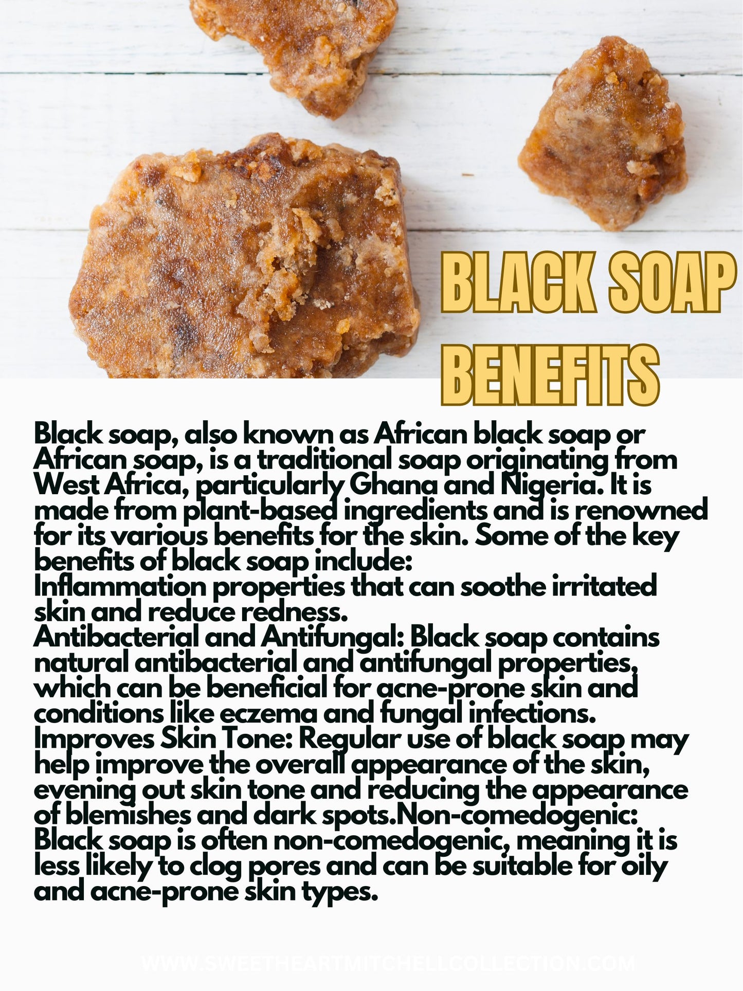 Black Soap Shower Gel infused with Sea Moss & Shea butter