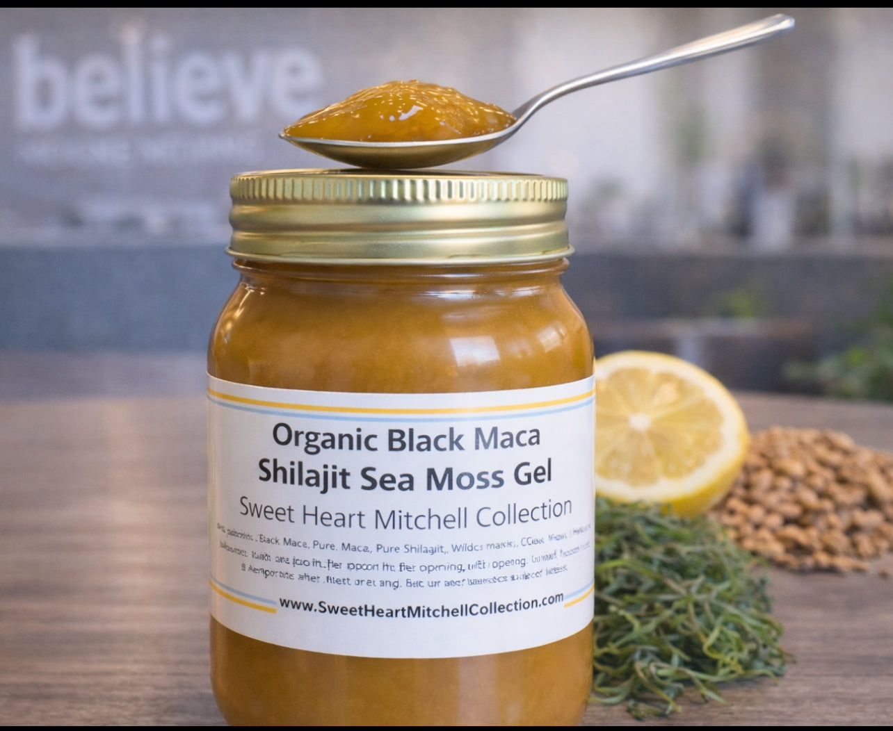 Organic Black Maca Shilajit Sea Moss Gel