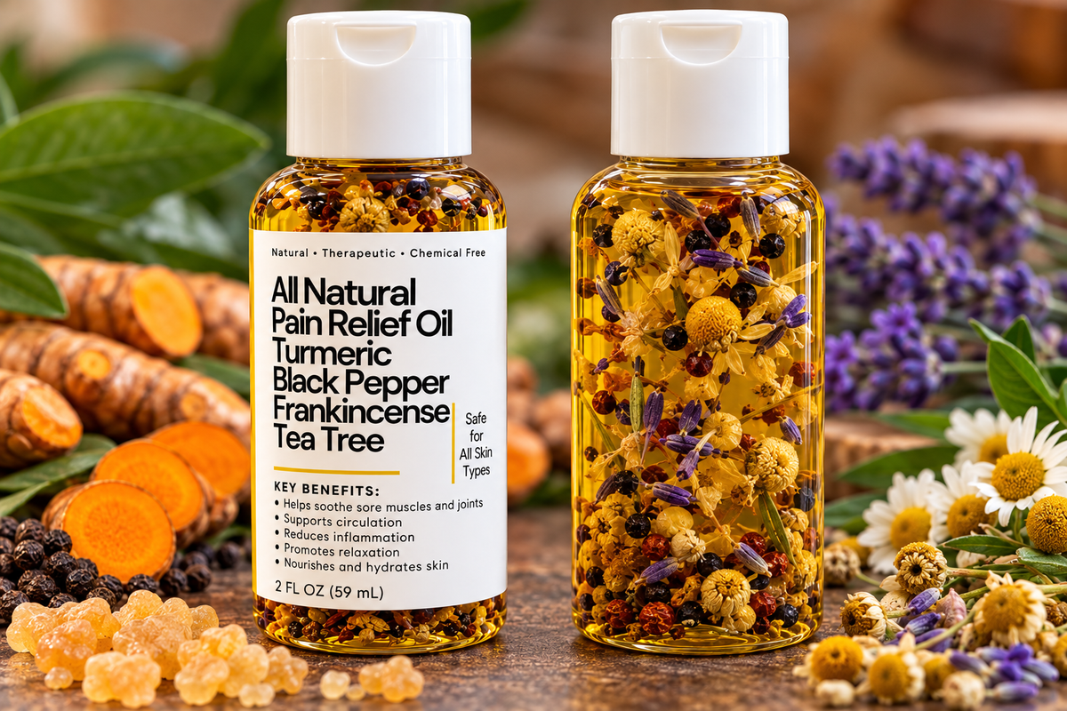 All-Natural Pain Relief Oil Blend