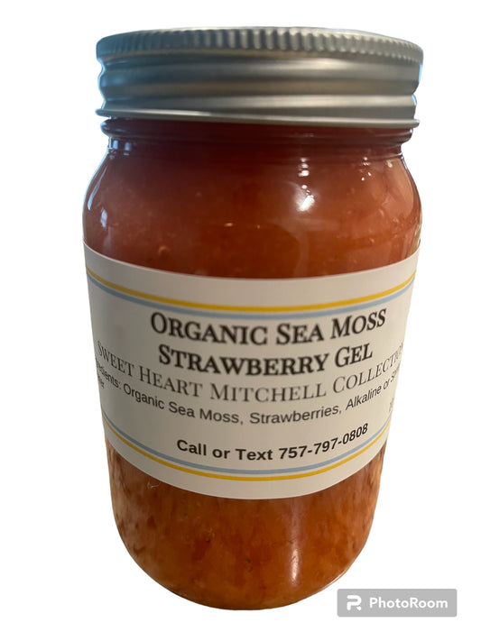 Organic Sea Moss Fresh Strawberry 16 oz