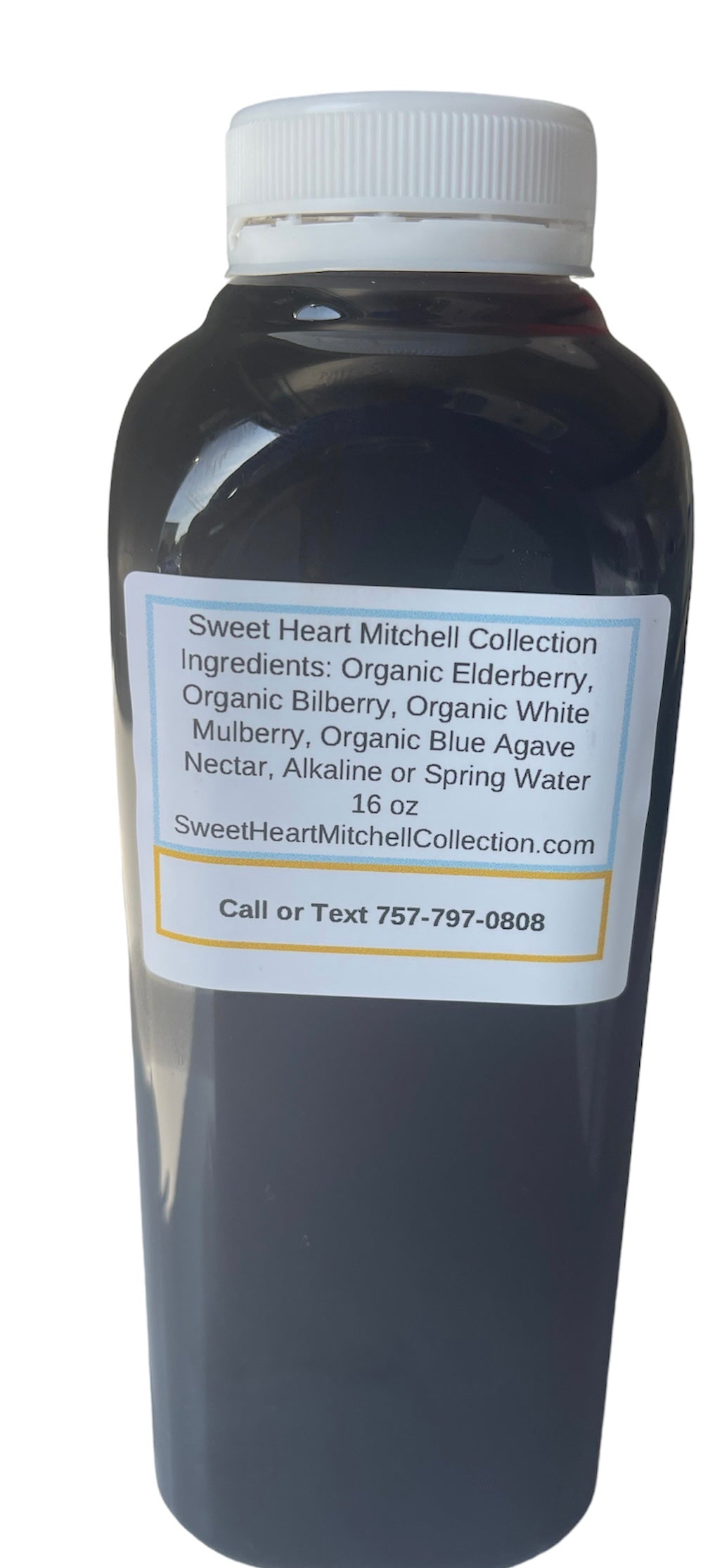 Organic Elderberry Bilberry White Mulberry Syrup 16 oz