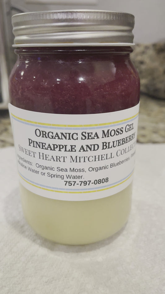 Organic Sea Moss Pineapple Blueberry Gel