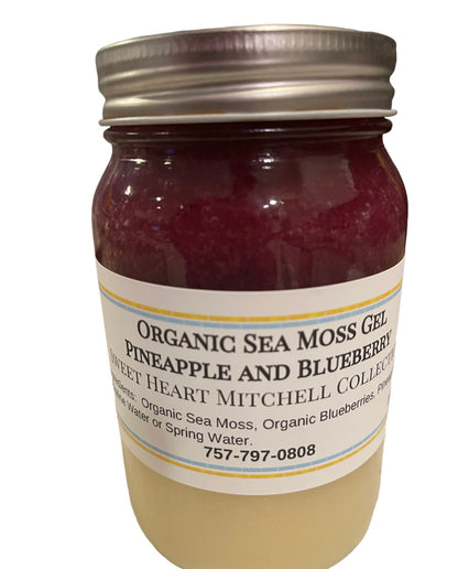 Organic Sea Moss Pineapple Blueberry Gel