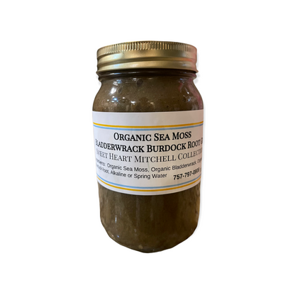 Organic Sea Moss Bladderwrack Burdock Root Gel