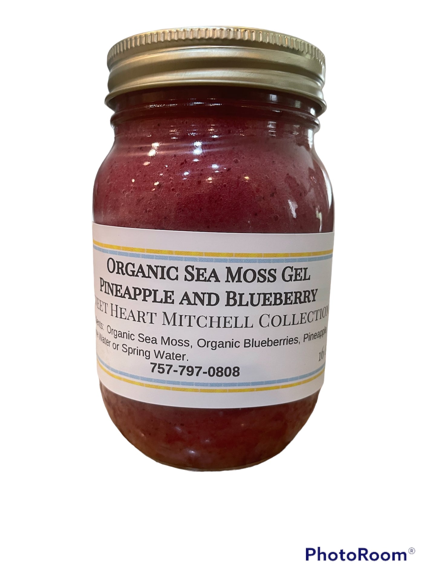 Organic Sea Moss Mixed Pineapple Blueberry Gel