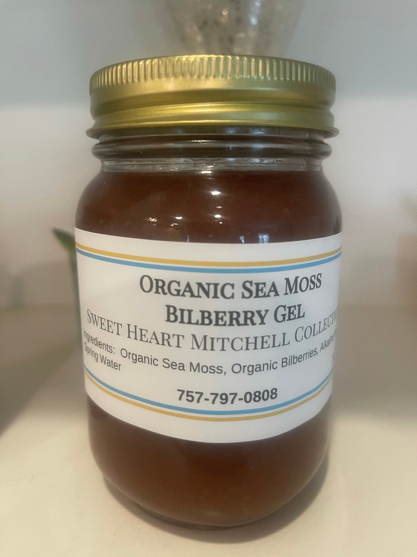 Organic Sea Moss Bilberry Gel